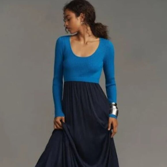 By Anthropologie Dresses & Skirts - The Thea Twofer Sweater Dress: Scoop-Neck Edition (Pre-Owned)